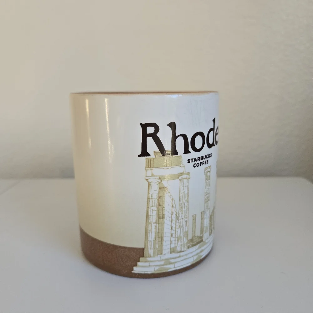 Starbucks Coffee Mug Rhodes Greece Icon Collector Series 16 oz 2018 Edition‎